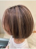 ハイライトで透明感