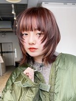 アルバム 池袋(ALBUM) 秋色オリーブカラー透明感カラーこなれミディ_9995