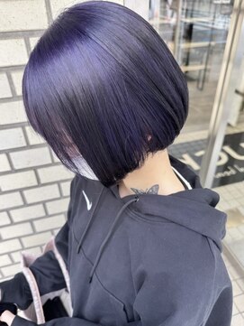 ラック 本厚木店(LUCK) ラベンダーカラー/ケアブリーチ/ショートボブ/学割