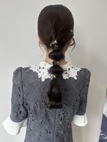 レシピ(recipe) 結婚式ヘア/お呼ばれヘア/タイトアレンジ/金箔ヘア