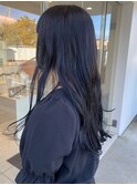 暗髪☆ネイビーブラック