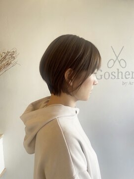 ゴーシェン 稲毛店(Goshen) ショートボブ×ベージュ