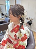 編みおろしhair