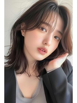 ラナ 新宿(lana) くびれヘア/ミディアム/韓国ヘア/顔まわり【lana hair 新宿】