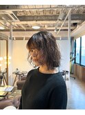 【外国人風癖毛パーマ】ゆるふわパーマ