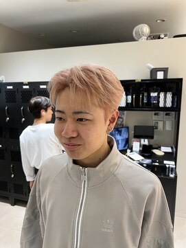 ステージ(STAGE) ショートセンターパート　ニュアンスパーマ　ダウンパーマ