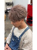 初カラーにオススメミルクティーベージュショート
