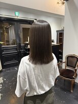 シアー 大阪梅田(SHEER.)&nbsp;髪質改善カラー×オリーブグレージュ【大阪梅田,中崎町美容室】