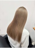 ミルクティー　ベージュ　ダブルカラー