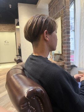 シエル 藤沢店(CIEL) ライトベージュ×センターパート