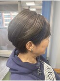ショートヘアインナーカラー