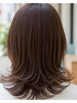 アズグロウヘアー(AS GROW HAIR) 大人かわいいナチュラル外ハネミディ