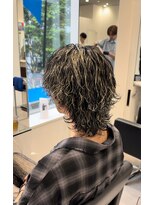 オーシャントーキョー 仙台(OCEAN TOKYO)&nbsp;ハイライト波巻きツイストスパイラルツーブロックメンズパーマ