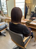 ヘアーポケット リタ(HAIR POCKET ritta)&nbsp;柔らかベージュのナチュラルボブ