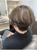 白髪ぼかしハイライト