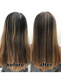 【monde】before × after × 髪質改善