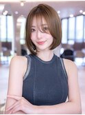20代30代大人ガーリーレイヤーボブ/顔周り似合わせカット