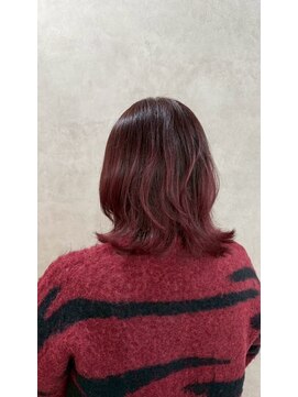 パーミル ヘア クマモト(permille ‰ hair Kumamoto) ピンクレッド×ウルフレイヤー