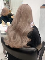 エンネ 新宿(enne)&nbsp;グレージュカラー/ホワイトカラー/レイヤーカット/顔周り/新宿
