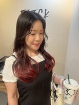 フリックヘアサロン 梅田茶屋町2号店(FLICK HAIR SALON) 韓国風ヘア×ボルドーカラー
