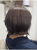 切りっぱなしショートボブ