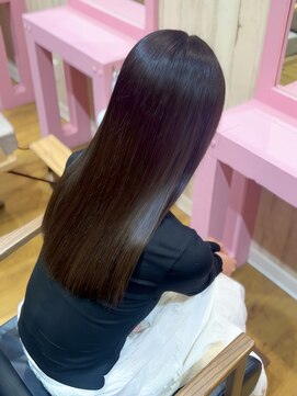 ロア バイ アヴァンス 天王寺店(Lowa by avance.) 【ストレート】×【ブラウンカラー】×【艶髪】×【髪質改善】