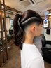 女性限定　フェードカット　　フェード女子