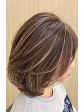 アルファ 深井店(ALPHA)&nbsp;大人可愛いミディ×立体感ハイライト×透明感ベージュ