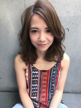 クーエフー(coo et fuu) デジタルパーマのロブ♪藤沢　大人可愛い束感パーマブラウン