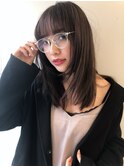 切りっぱなし毛先厚めレイヤー