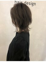 ジュエ ヘアー デザイン(Jue hair design) ラベンダーグレージュなソフトウルフスタイル