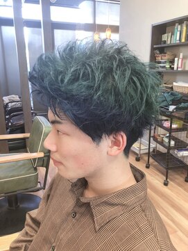 シエル アン(Ciel un) メンズショート　２トーンカラー