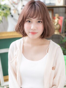 カバーヘアアンドスパ ブリス 浦和(COVER HAIR&SPA bliss) 大人ガーリー小顔ボブくせ毛カットb浦和20代30代40代