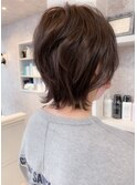 福山市美容院 人気キャアリー 大人外ハネウルフショートCaary