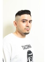 レンゲン(LENGEN)&nbsp;束感刈り上げビジネス七三ツーブロックアップバング２５２