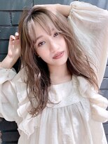 アイティーバイアルバム 藤沢店(IT by ALBUM)&nbsp;柔らかウェーブ_アースカラーくびれヘアツートンカラー_48555