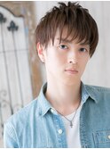 長めバングで一歩リードの栗色ナチュラルウルフh札幌月寒