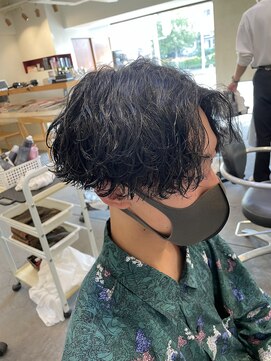 ヘア サークル ジープ 石井店(hair circle geep) メンズ波巻きパーマ