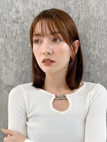 ルームバイシー 新宿(Loom. by Sea)&nbsp;韓国風前髪×ショコラアッシュ【髪質改善/新宿/ふんわりカール】