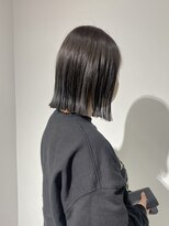 へアメイクワンプラス 四日市(HAIR MAKE ONEplus)&nbsp;赤みのないダークグレージュ/ブリーチなし透明感カラー