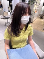 ステアケース 武蔵小杉店(stair:case) 大人黒髪フェイスレイヤーサイドバング髪質改善艶髪