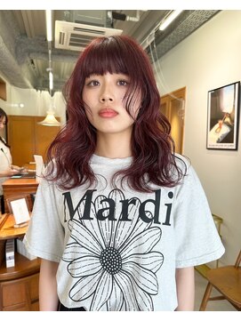 ニール シトロン 名古屋 伏見 丸の内(NEELU citron) 【Neelu_misa】チェリーレッド