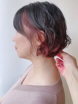 【morio原宿】ゆるふわショートボブパーマ　緩めパーマ　宮本
