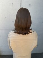 アチーブ ヘア デザイン(achieve hair design) 暖色系ブラウンカラー 大人可愛いミディアム