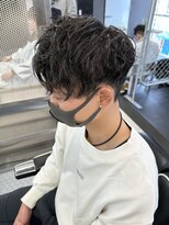 リプレイ 草津店(RIPLAY)&nbsp;ハイライト/マッシュパーマ/ウルフ/アッシュブラック/ツイスパ