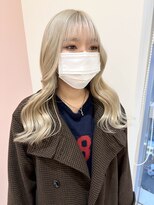 ニューヨーク ニューヨーク 河原町オーパ店(NYNY)&nbsp;＊ハイトーンロングホワイトブロンドくびレイヤー