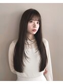 ロングレイヤー×ナチュラルブラウン