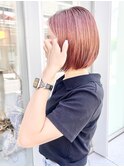 センターパートボブ/ハイトーンボブ