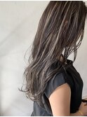 【CROP】白髪ぼかしハイライト×ブリーチ×ロング