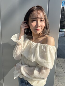 ノエ(Noe) ミニボブパーマ/大人愛されくびれミディ/ブラウンベージュ